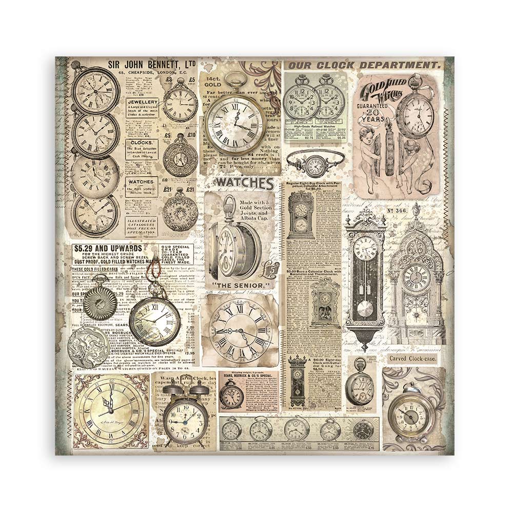 Stamperia BROCANTE ANTIQUES 12"X12" Maxi Paper Pad