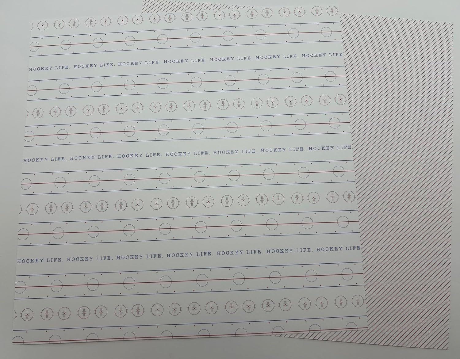 Scrapbook Customs HOCKEY LIFE 12"X12" Paper Kit 12 Sheets