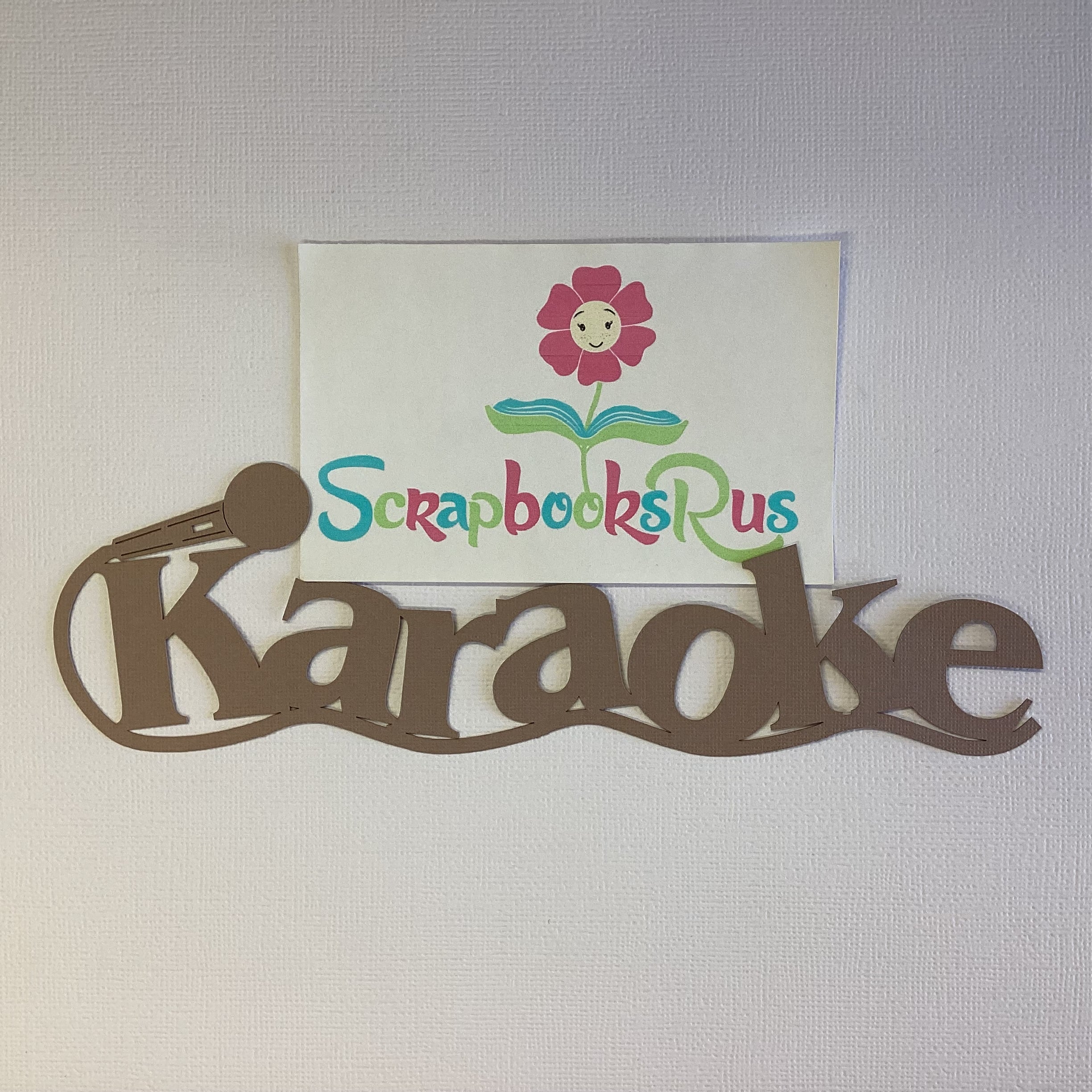 Laser Cut KARAOKE Diecut Scrapbook Title