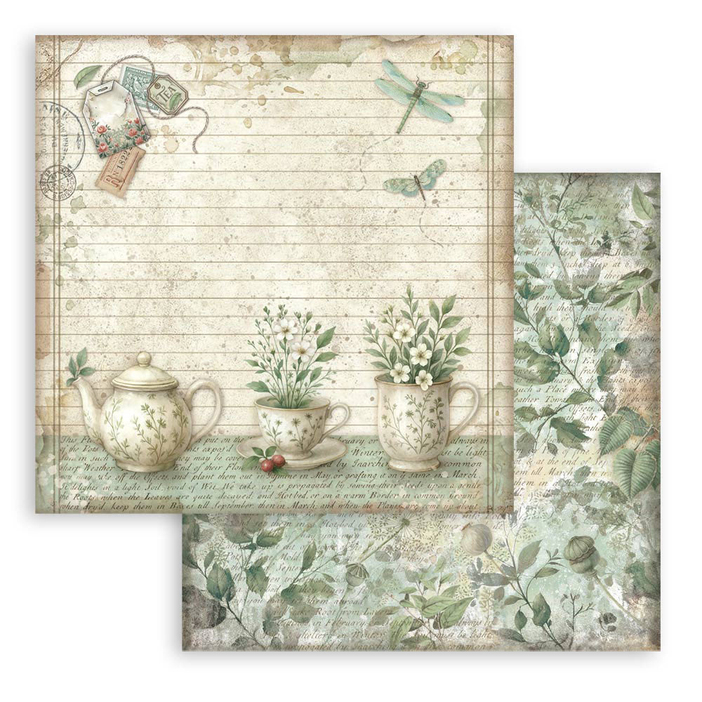Stamperia HERBARIUM SILVAE 12”X12” Scrapbook Paper Maxi Pad