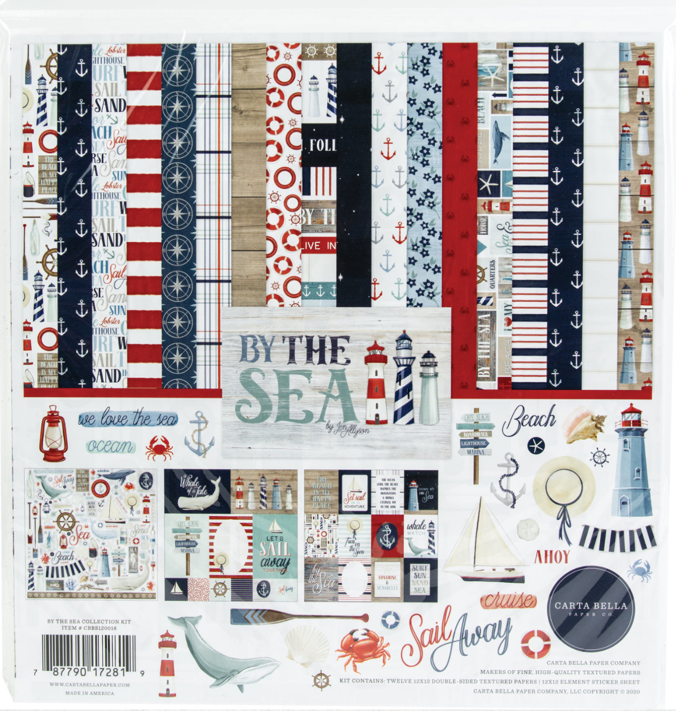 Carta Bella BY THE SEA COLLECTION KIT 12"x12" 13pc