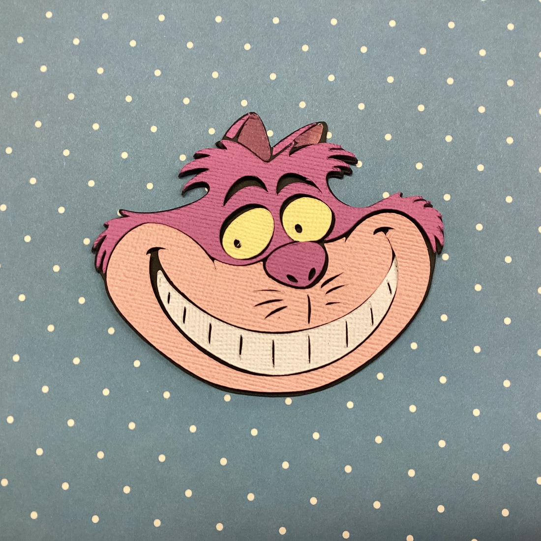 Alice In Wonderland CHESHIRE CAT 3D Scrapbook Die Cut Embellishment