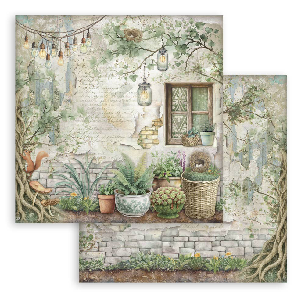 Stamperia HERBARIUM SILVAE 12”X12” Scrapbook Paper Maxi Pad