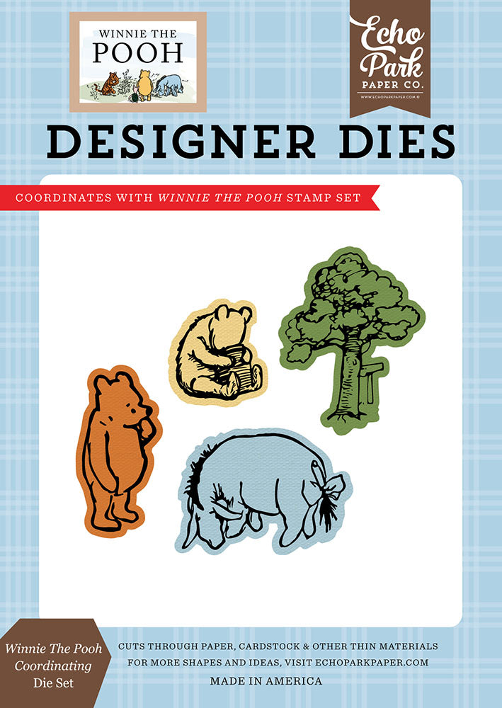 Echo Park WINNIE THE POOH Designer Stamp & Die SET
