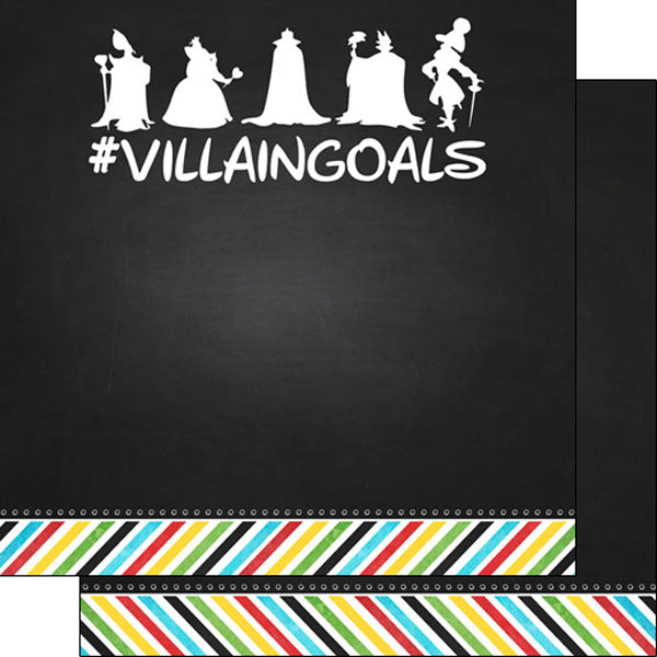 Magical VILLIAN GOALS 12"X12" Scrapbook Paper