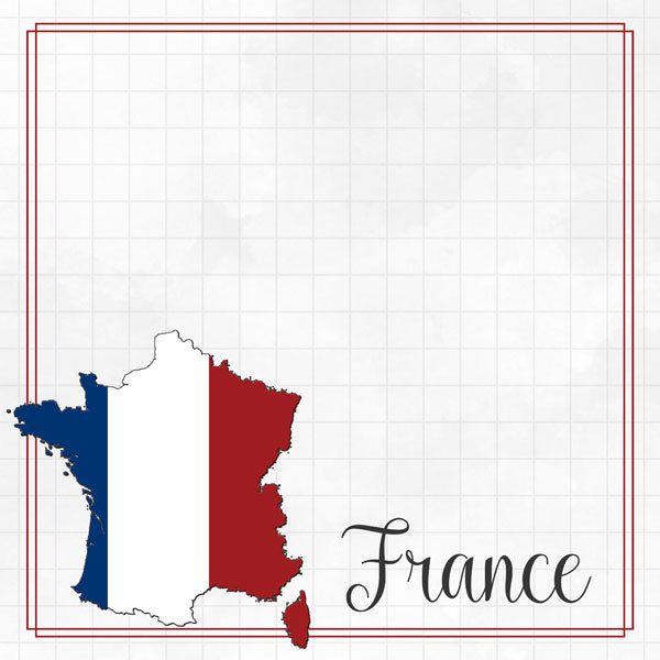Scrapbooksrus FRANCE ADVENTURE 12”X12” Scrapbook Kit
