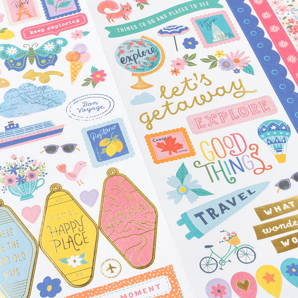 Paige Evans ADVENTUROUS Stickers 81pc