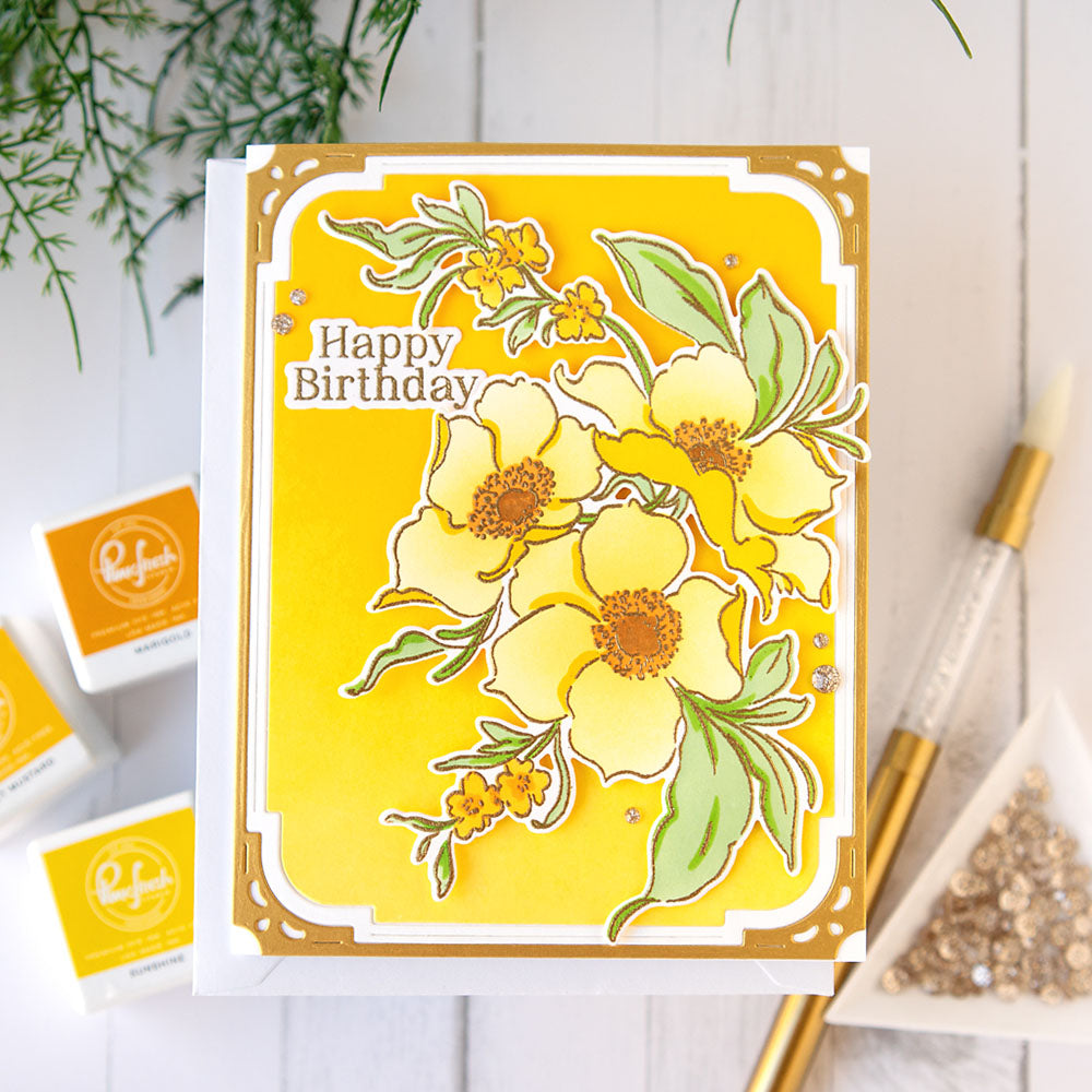 Pinkfresh Studio NOTHING BUT THE BEST Clear Stamp Stencel & Die Set 13pc