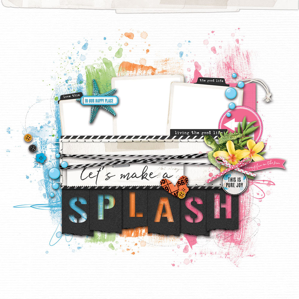 49 and Market Vintage Artistry SUNBURST ULTIMATE PAGE KIT Scrapbook