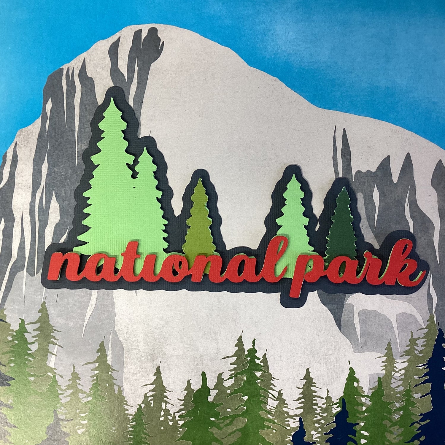 NATIONAL PARK Outdoor Scrapbook Die Cuts