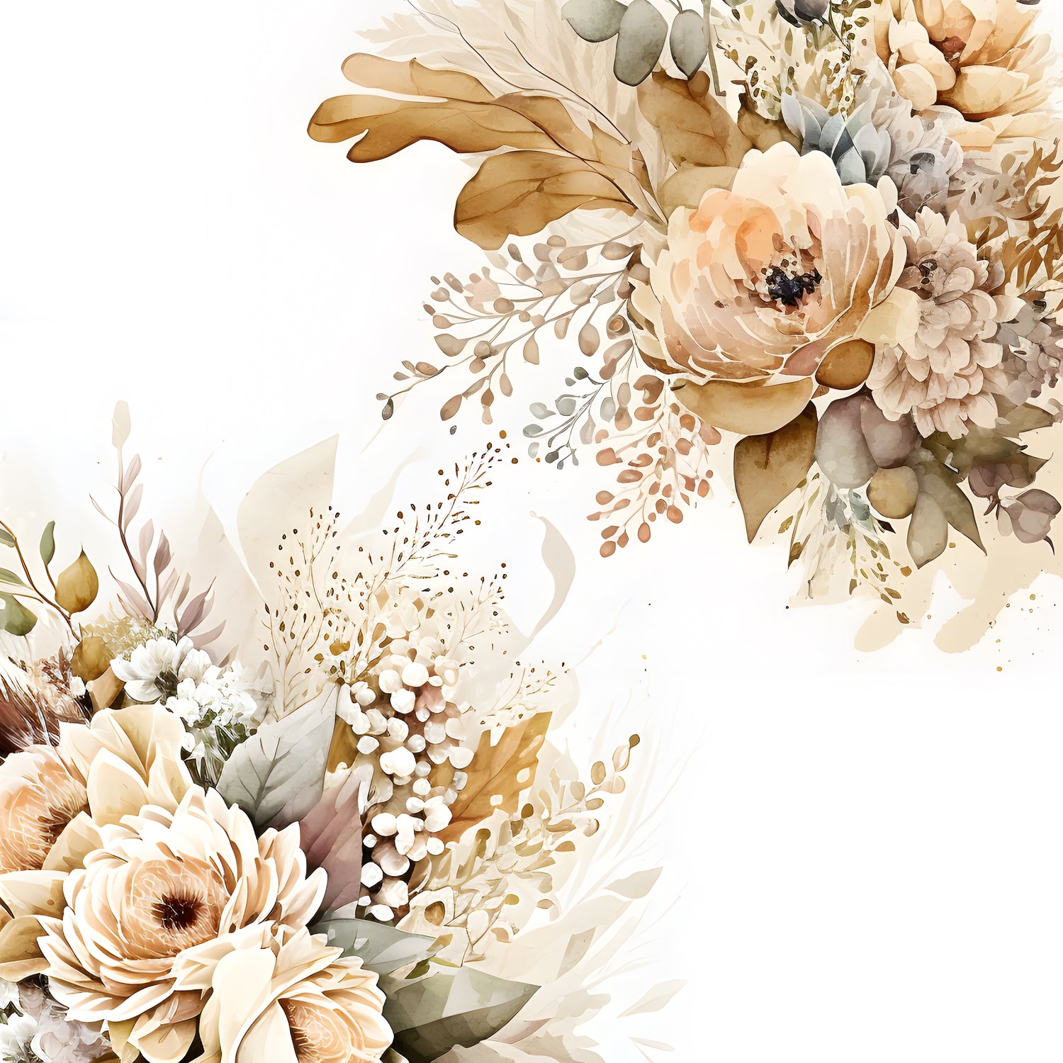 Scrapbooksrus DUSTY BOHO FLORAL PACK 12pc 12"X12" Scrapbook Paper