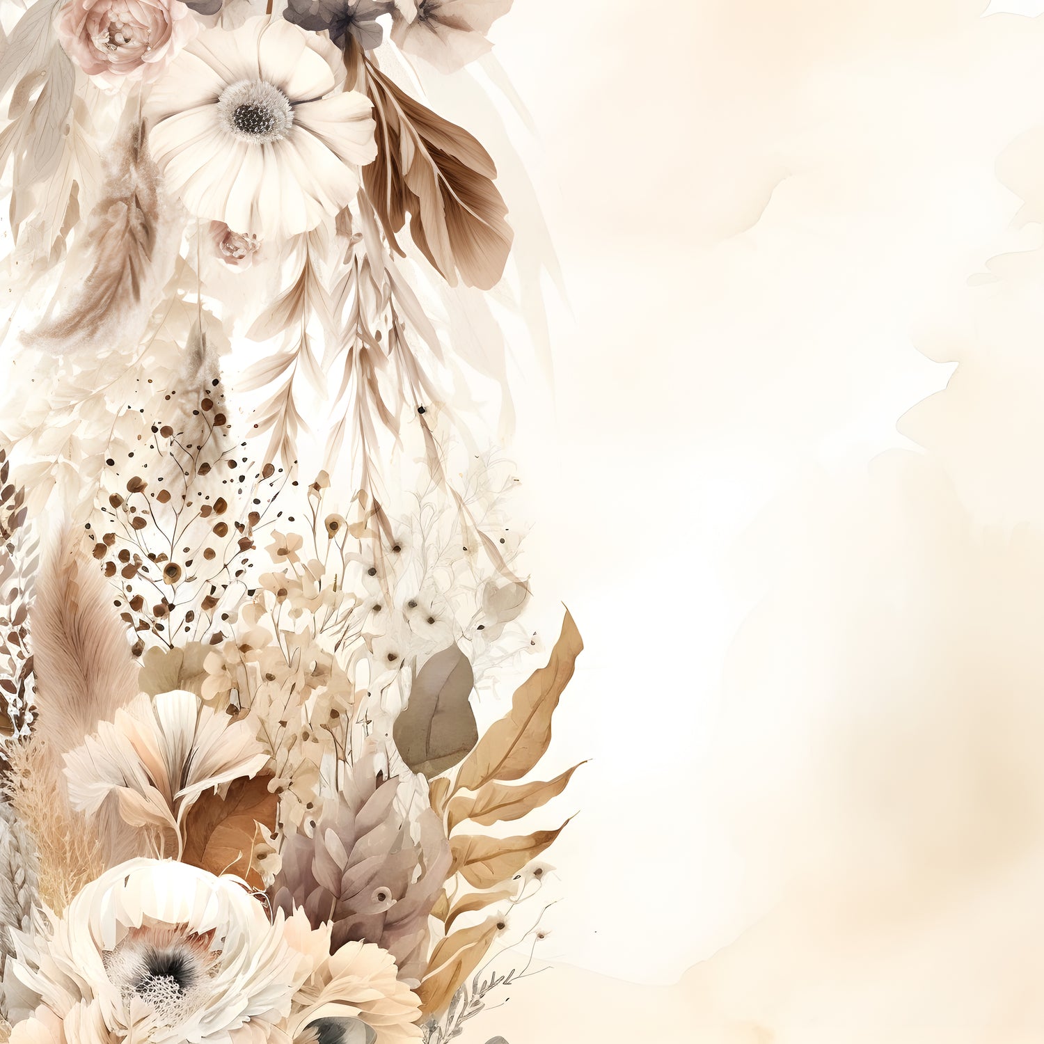 Scrapbooksrus DUSTY BOHO FLORAL PACK 12pc 12"X12" Scrapbook Paper