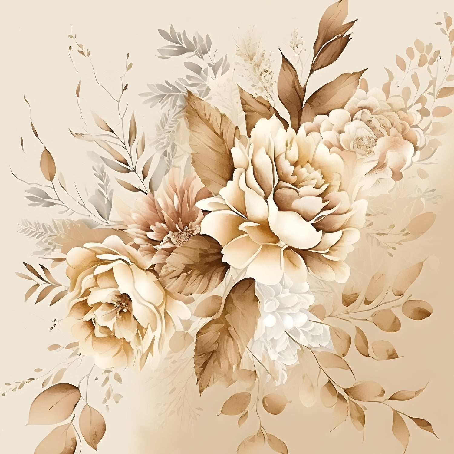 Scrapbooksrus DUSTY BOHO FLORAL PACK 12pc 12"X12" Scrapbook Paper