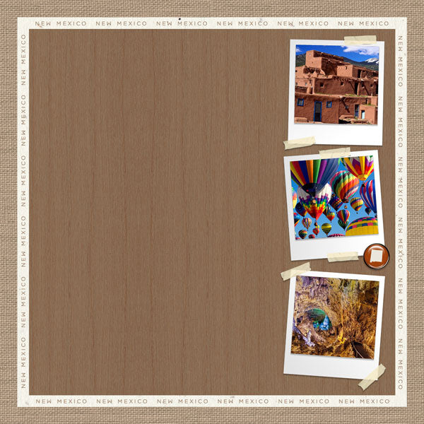 Scrapbooksrus NEW MEXICO 12”X12” Scrapbook Kit