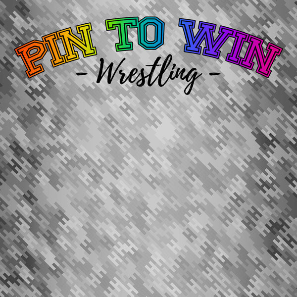 Neon Sports WRESTLING KIT 12"X12" Scrapbook Paper 12 Sheets