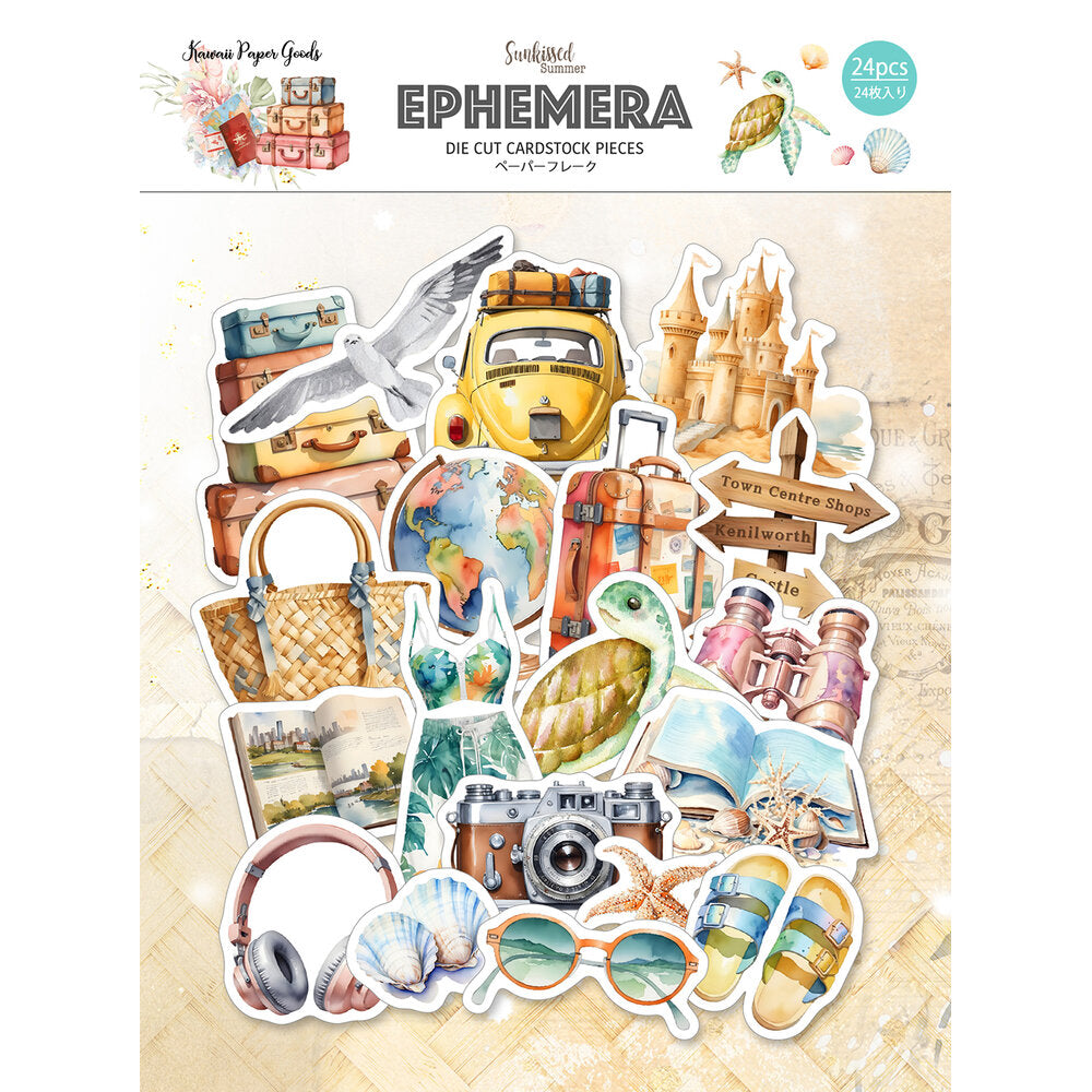 Memory Place SUNKISSED SUMMER Ephemera DieCuts 24pc