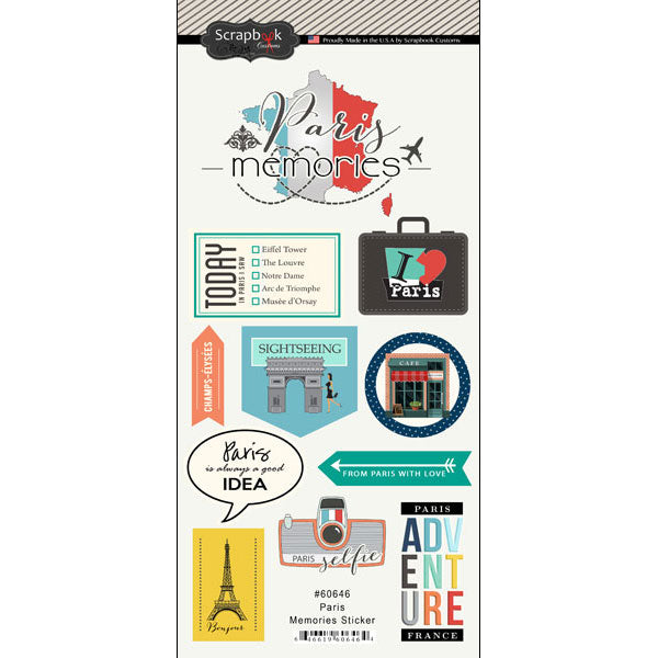 Scrapbooksrus PARIS MEMORIES 12”X12” Scrapbook Kit