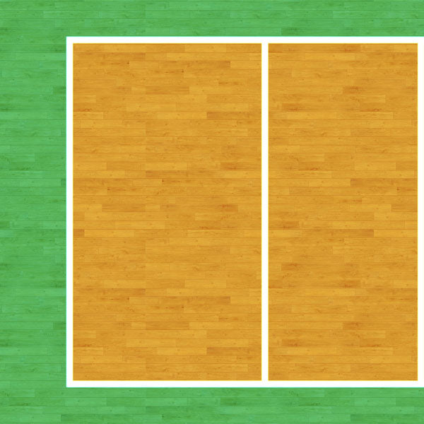 VOLLEYBALL COURT LEFT 12"X12" Scrapbook Customs Paper