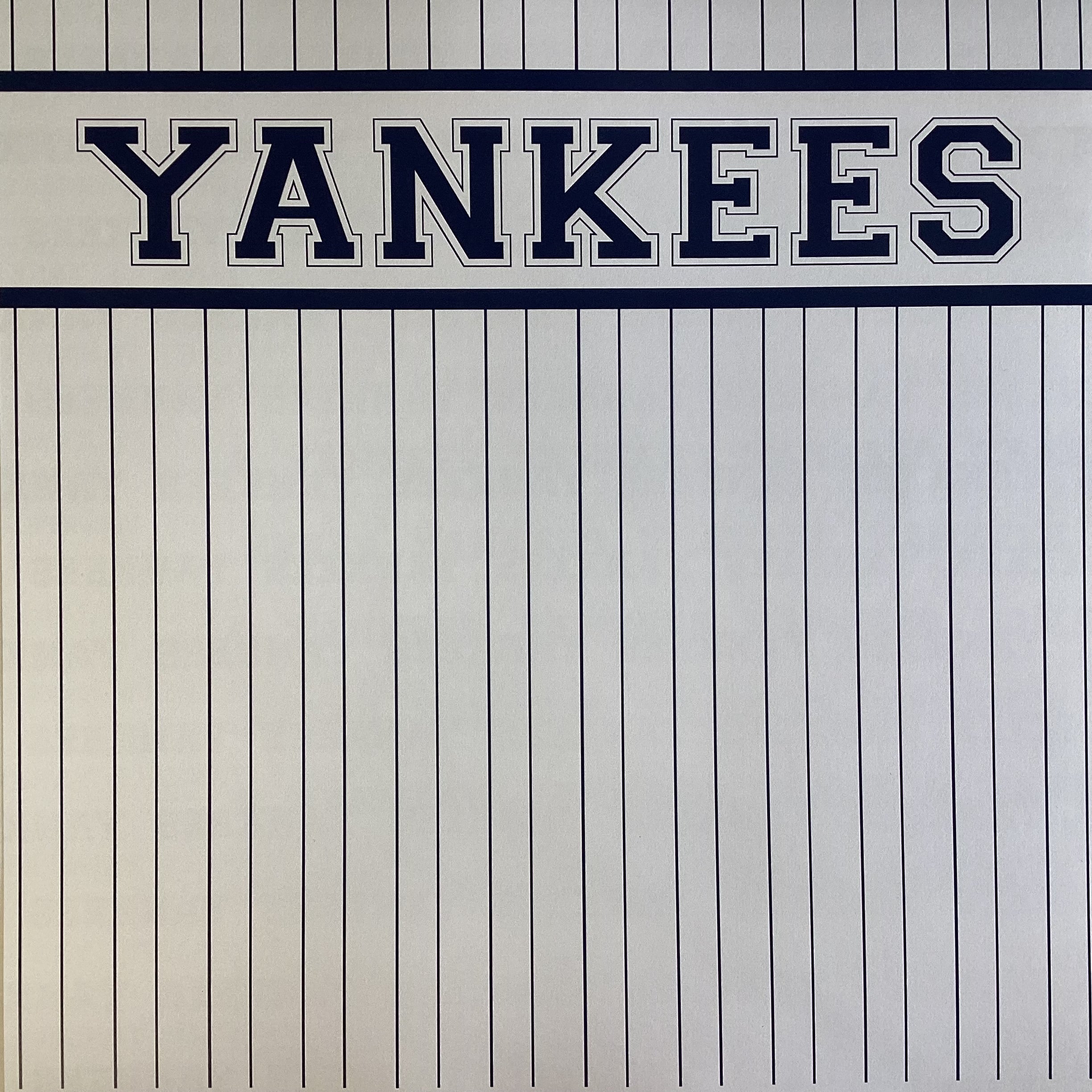 Scrapbooksrus YANKEES BASEBALL 12"X12" Scrapbook Paper Kit 12 Sheets