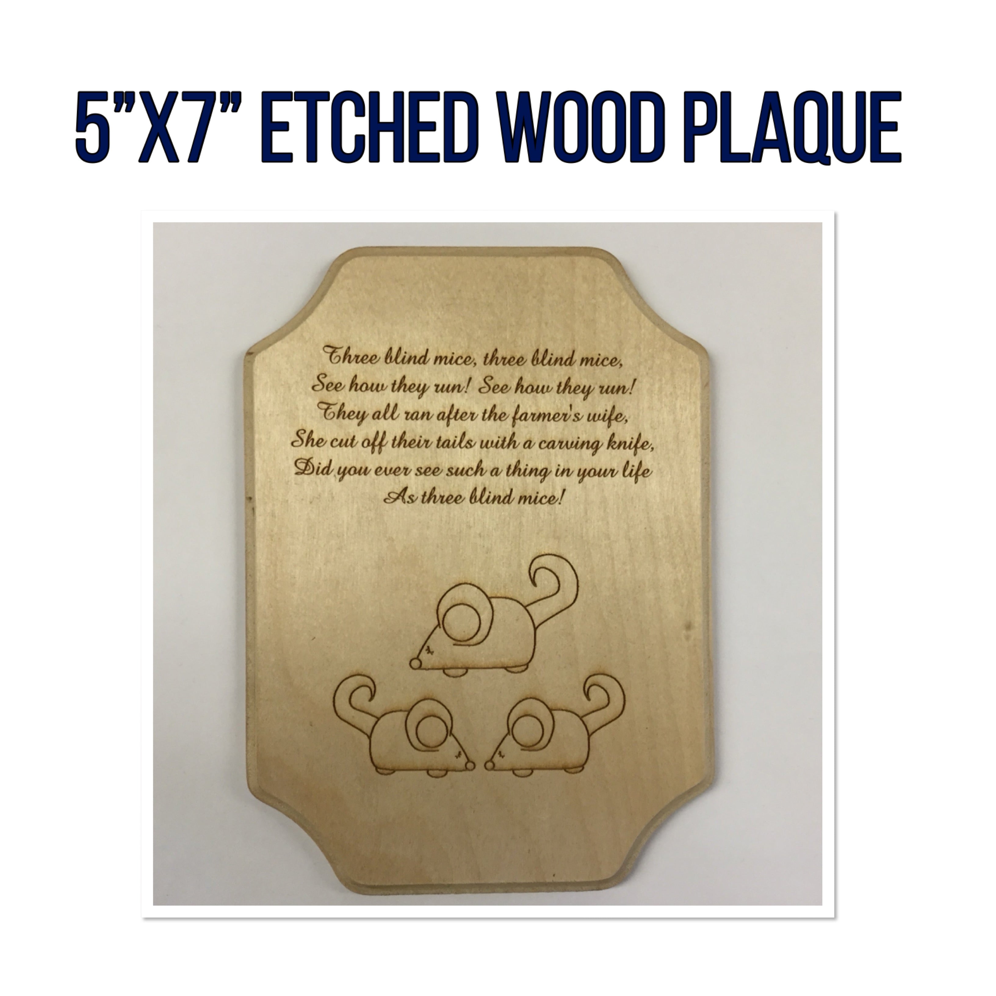 ETCHED WOOD PLAQUE Wall Art Sign Home Decor