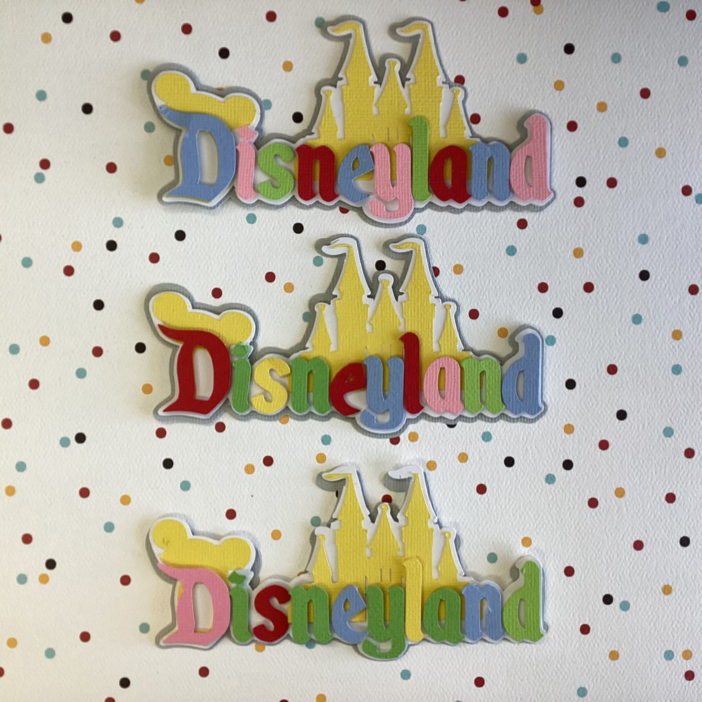 Like Disney DISNEYLAND Castle Title Diecut
