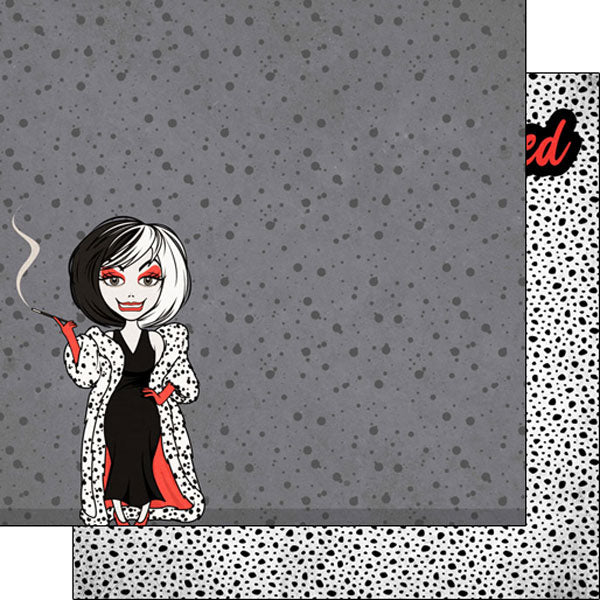 Magical Villian PERFECTLY WRETCHED DS 12"X12" Scrapbook Paper