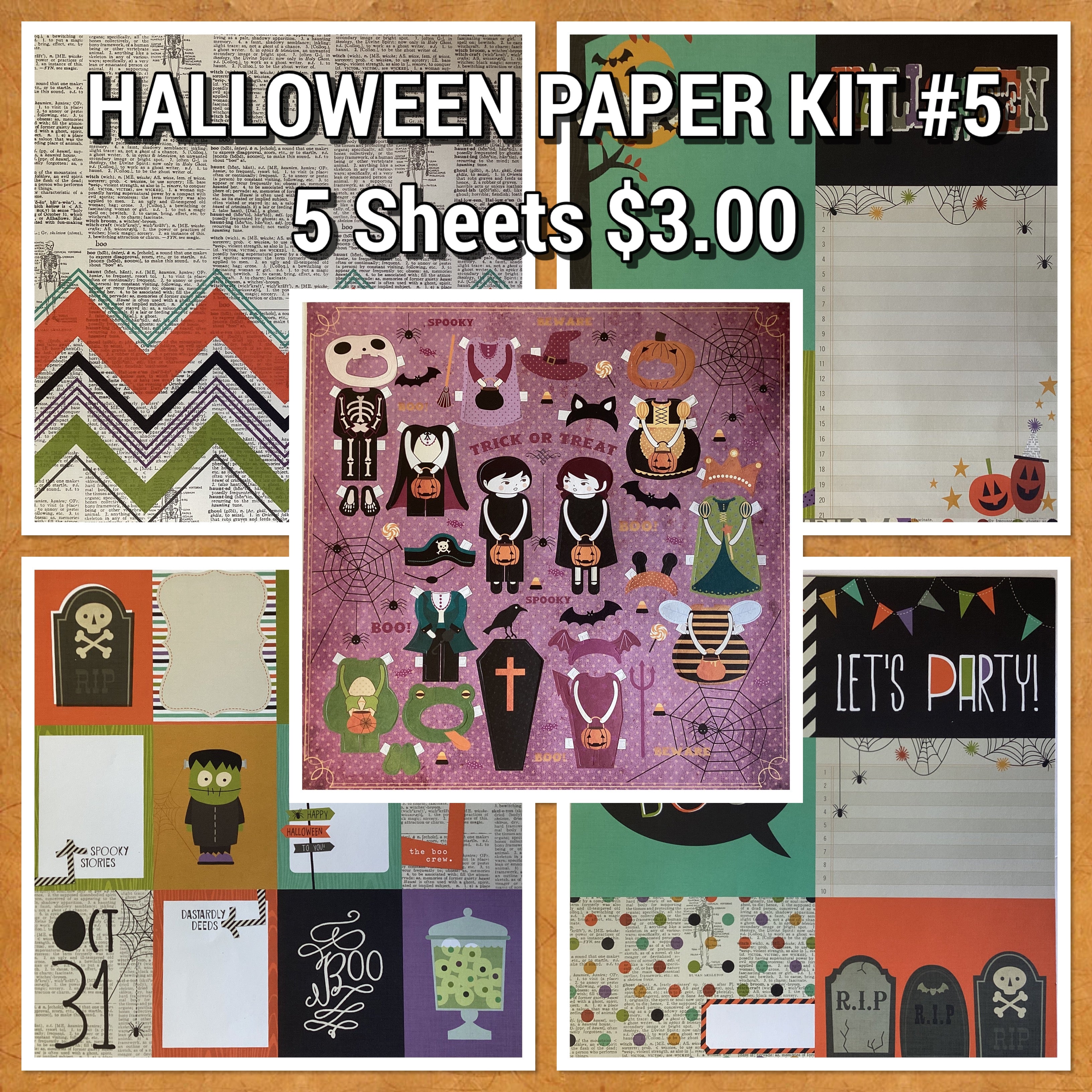 HALLOWEEN PAPER KIT