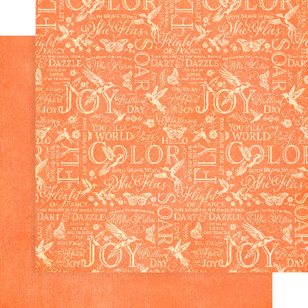 Graphic 45 FLIGHT OF FANCY 12X12 Patterns & Solids Pack