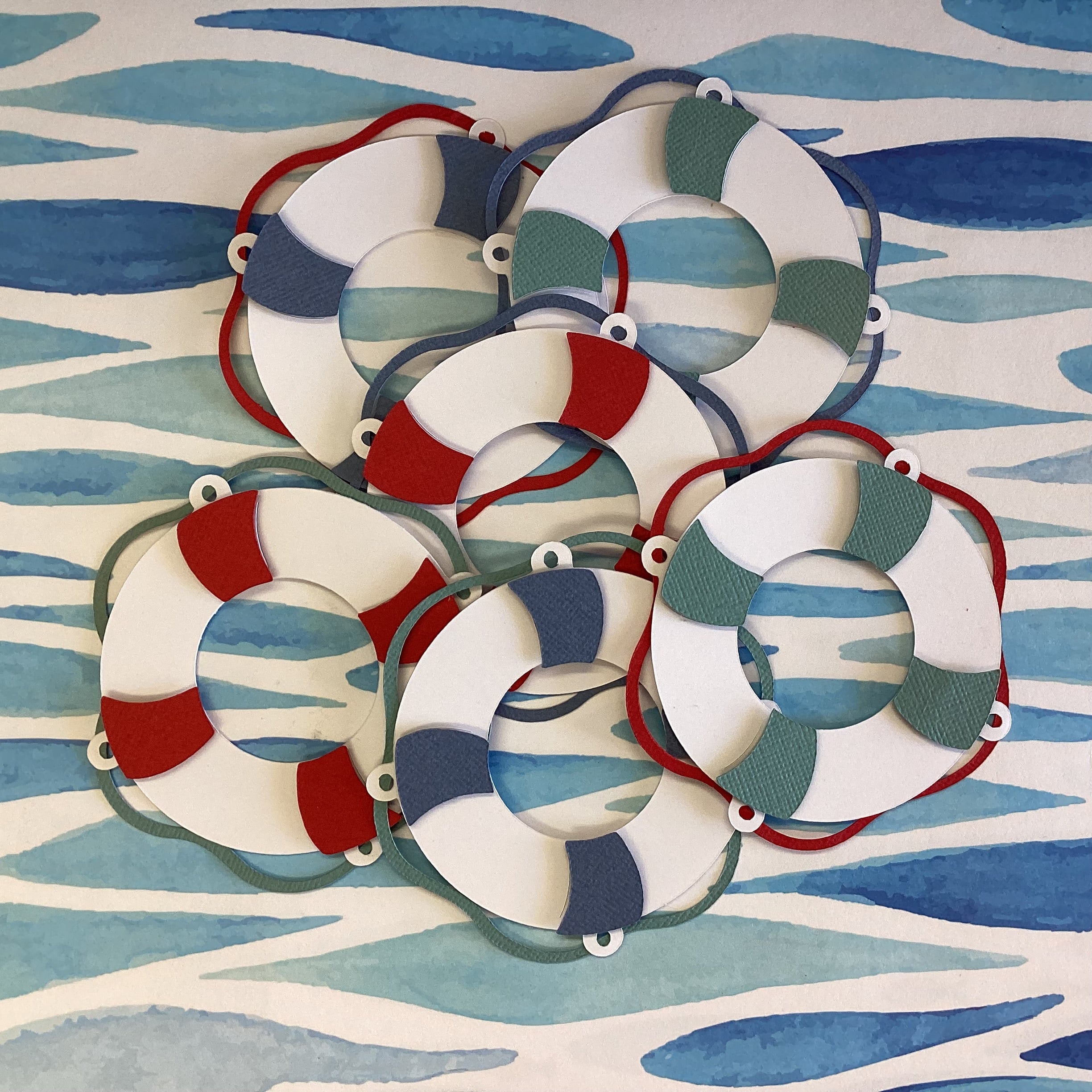 Buoy LIFE SAVER Scrapbook Die Cut Embellishment