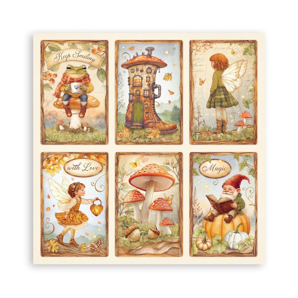 Stamperia Whispering Woods MAXI PAD 12"X12" Scrapbook Paper Pack