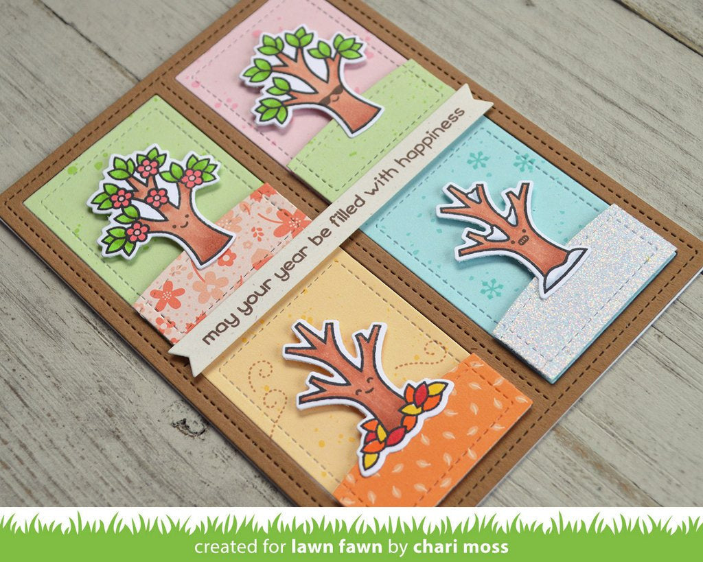 Lawn Fawn TREE BEFORE ‘N AFTERS Stamp & Die Set