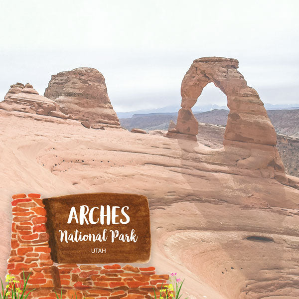 Scrapbooksrus ARCHES KIT Papers and Stickers Utah National Park 3pc
