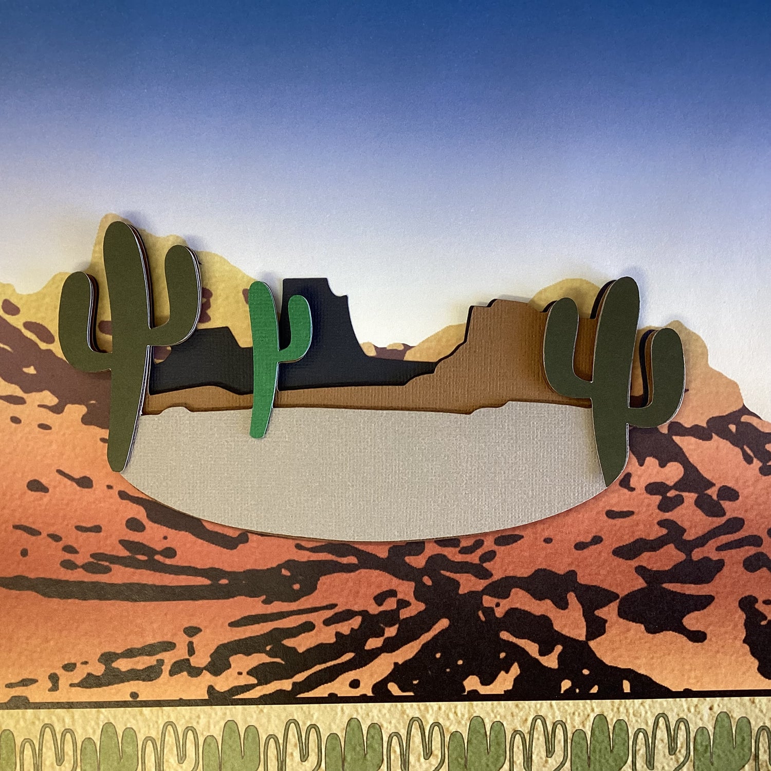 MOUNTAIN CACTUS Red Rock Mt. Charleston Grand Canyon Travel Laser Cut