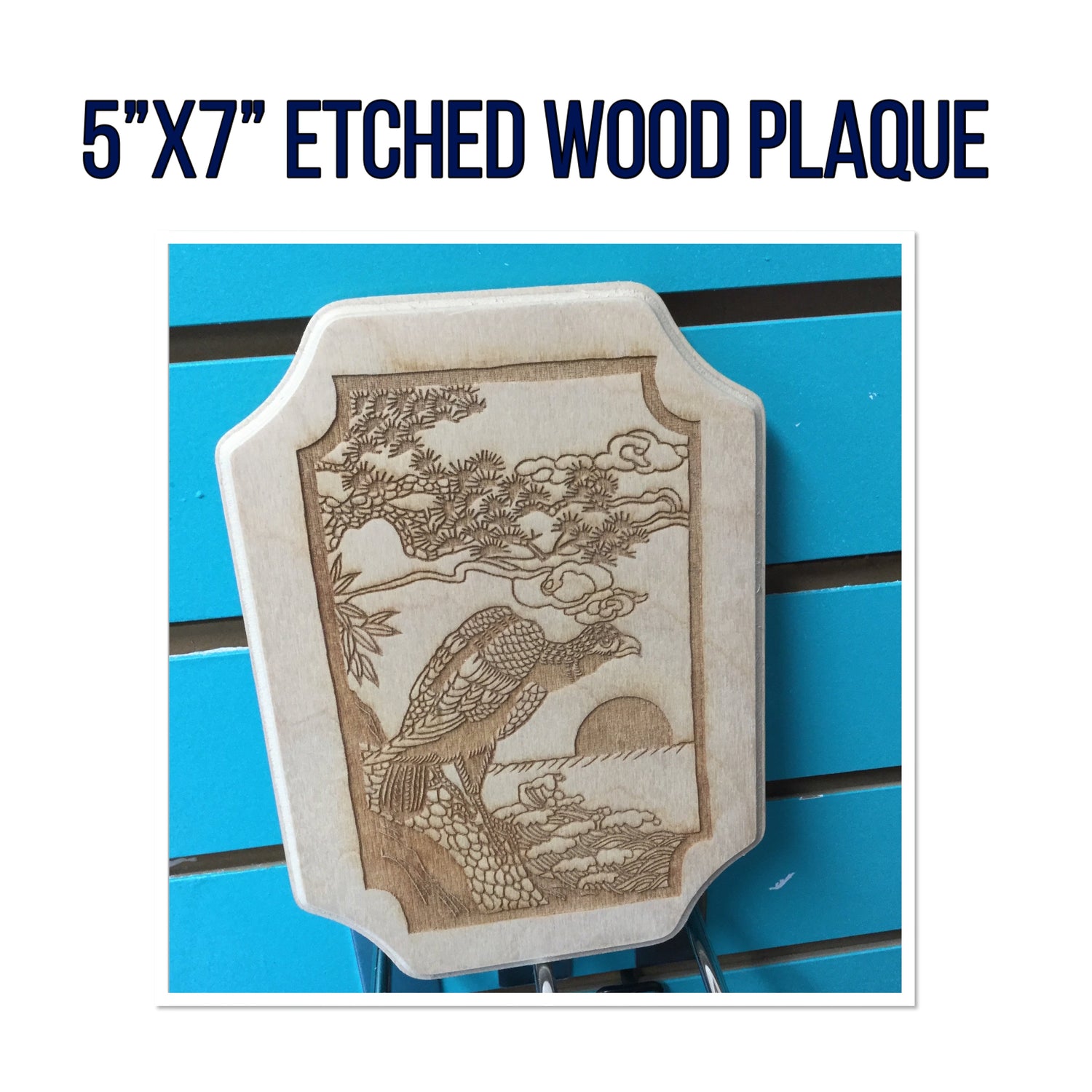 ETCHED WOOD PLAQUE Wall Art Sign Home Decor