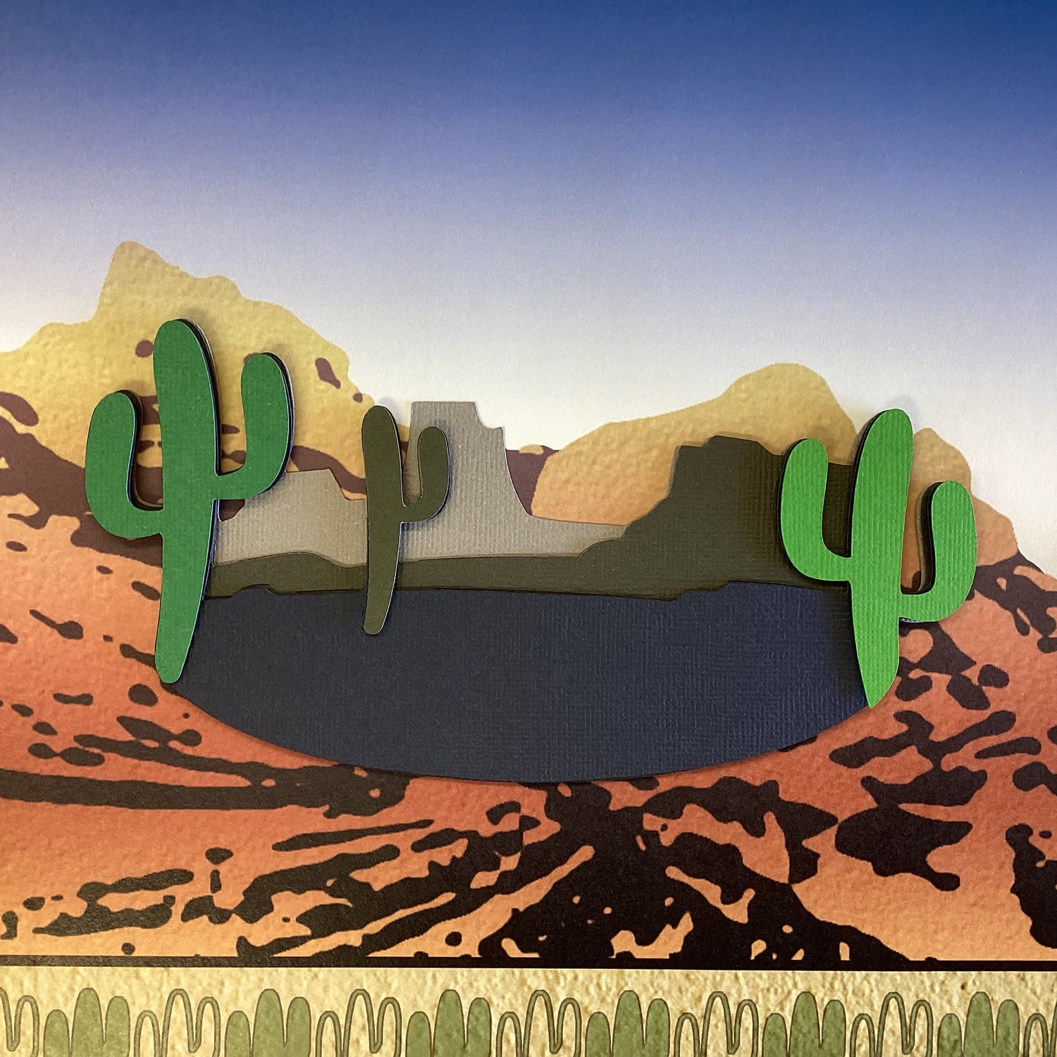 MOUNTAIN CACTUS Red Rock Mt. Charleston Grand Canyon Travel Laser Cut