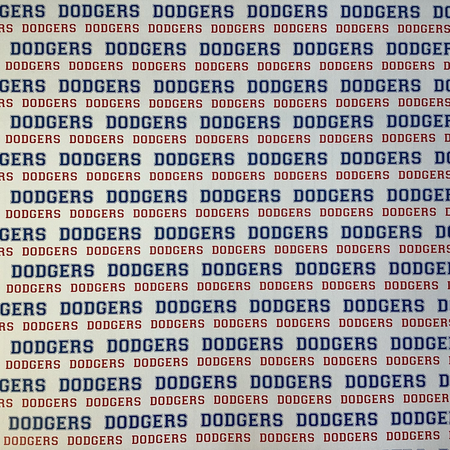 Scrapbooksrus DODGERS BASEBALL 12"X12" Scrapbook Paper Kit 12 Sheets