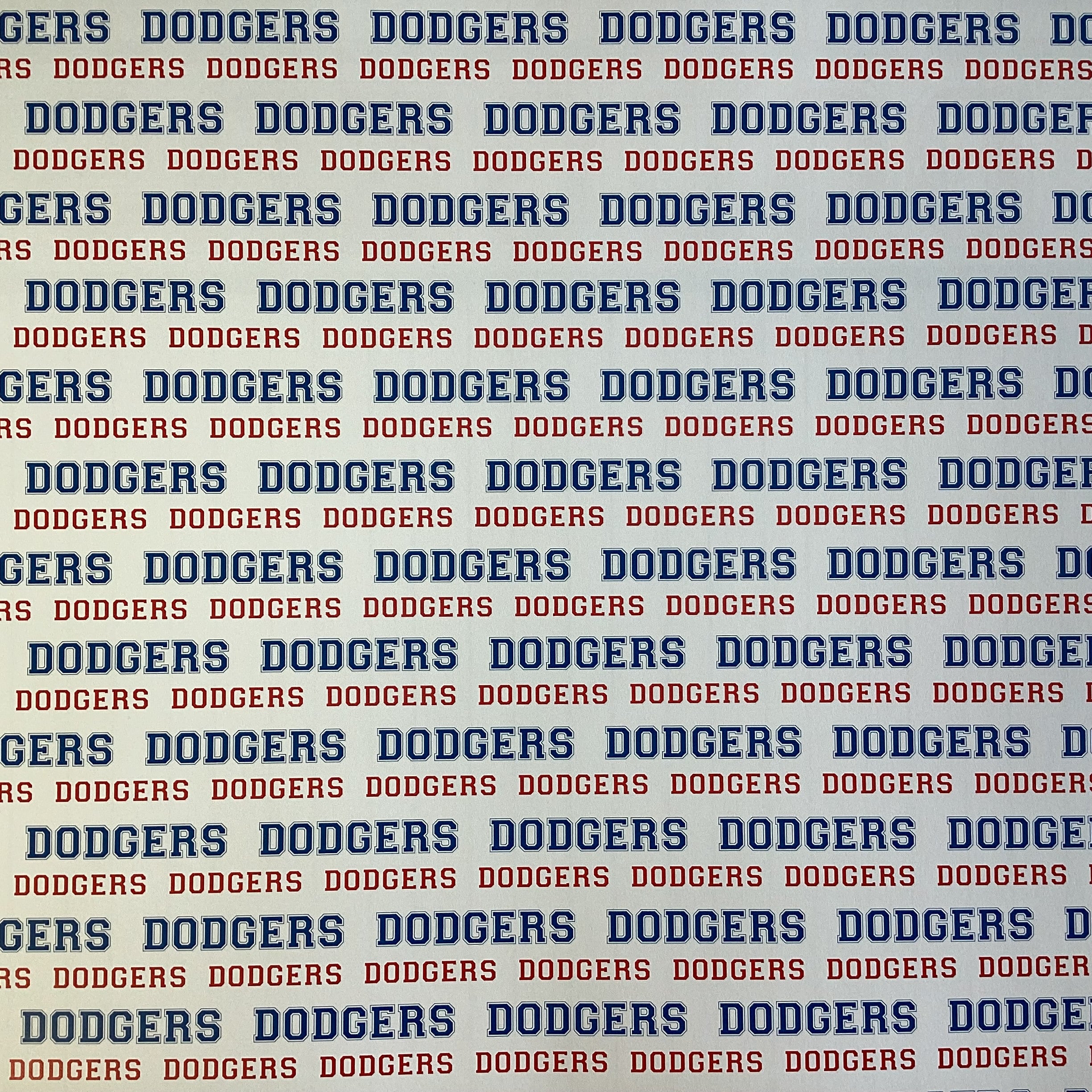 Scrapbooksrus DODGERS BASEBALL 12"X12" Scrapbook Paper Kit 12 Sheets