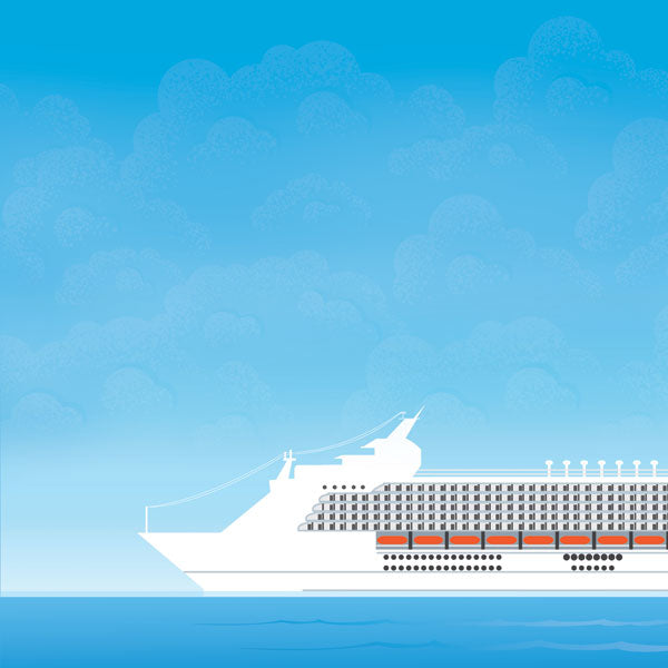 CRUISE ON DECK PAPER PACK 12"X12" Scrapbook Papers 6 Sheets