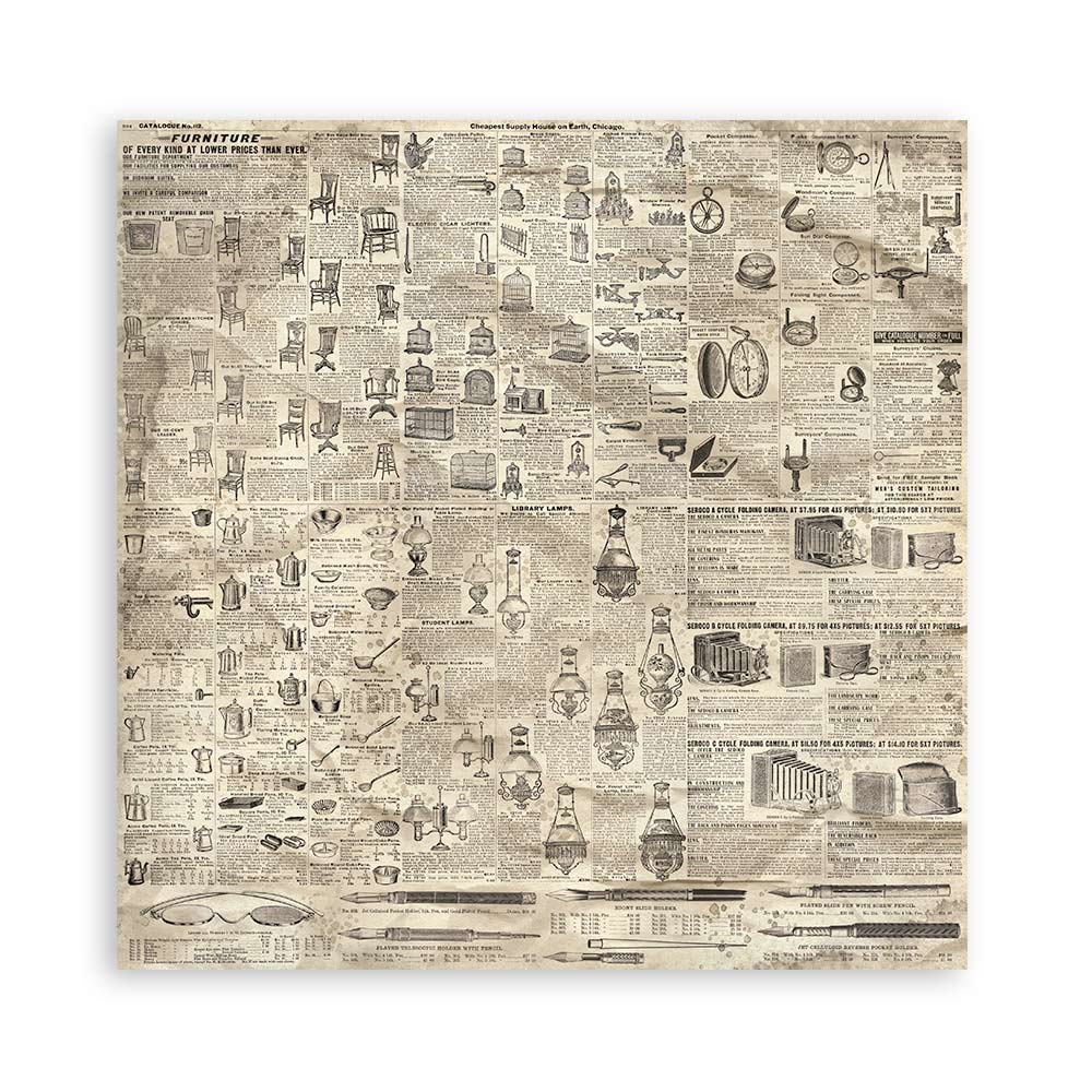 Stamperia BROCANTE ANTIQUES 12"X12" Maxi Paper Pad