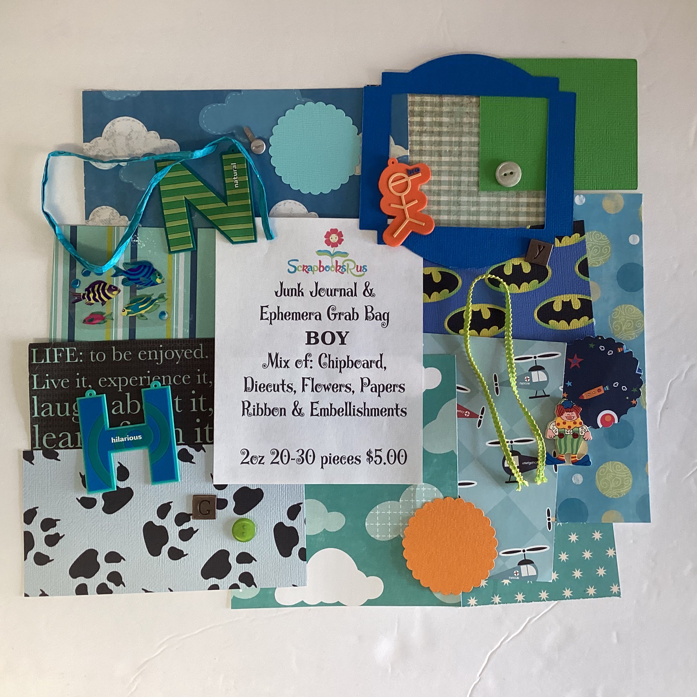 Junk Journal & Ephemera Grab Bag Themed