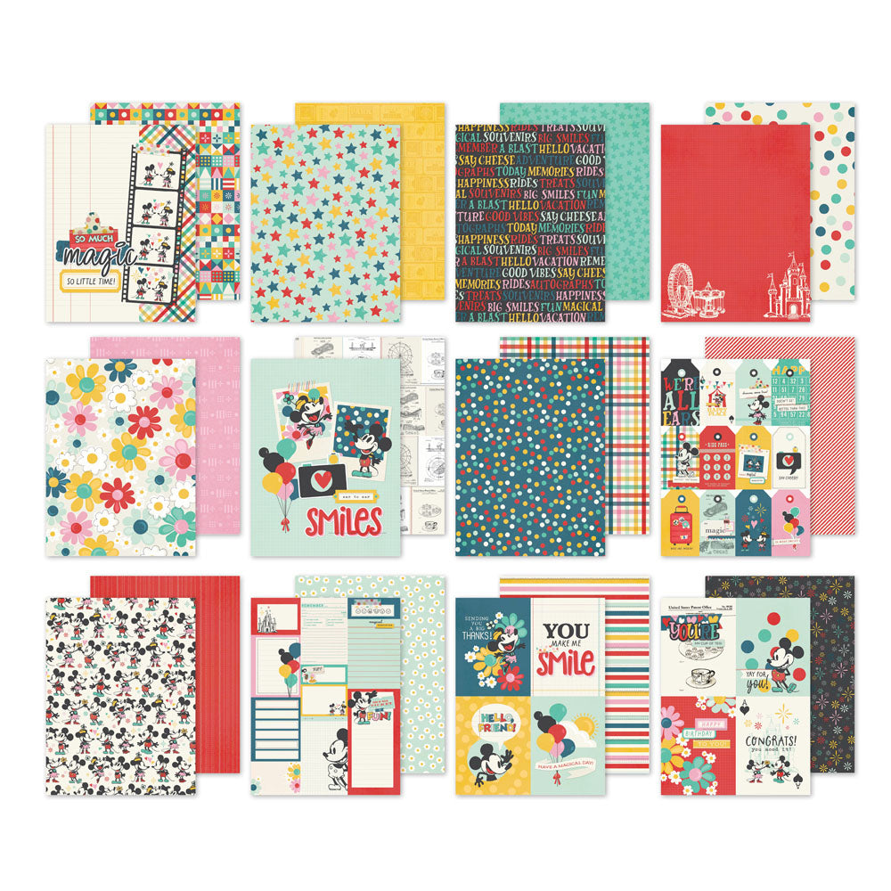 Simple Stories SAY CHEESE HAPPIEST PLACE 6”X8” Paper Pad