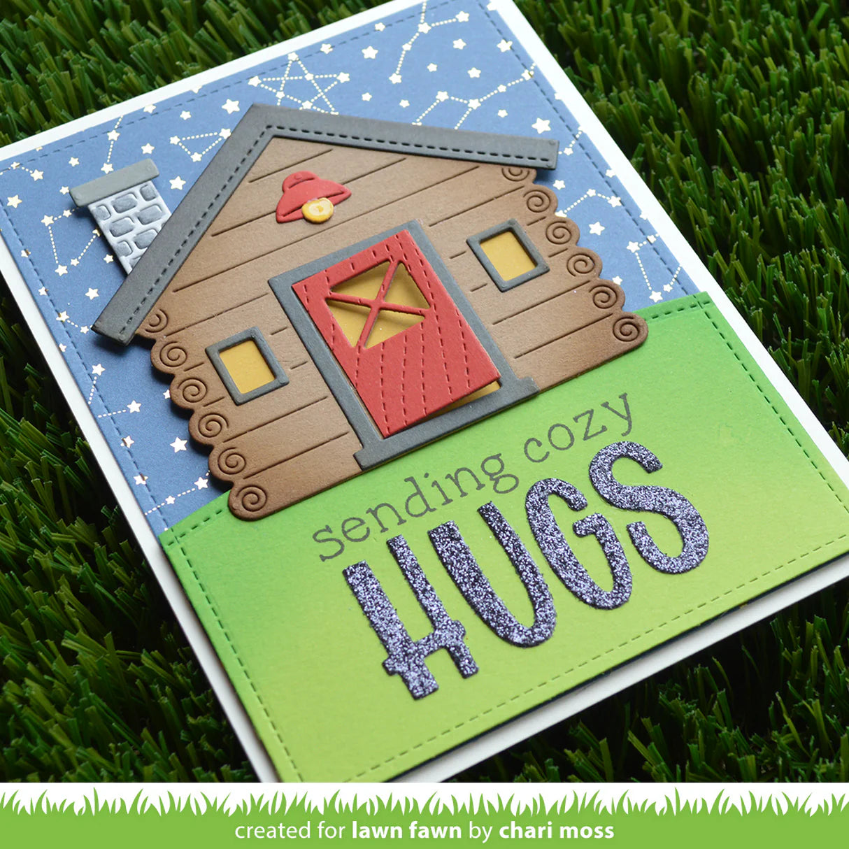 Lawn Cuts BUILD A CABIN Custom Craft Dies 11pc