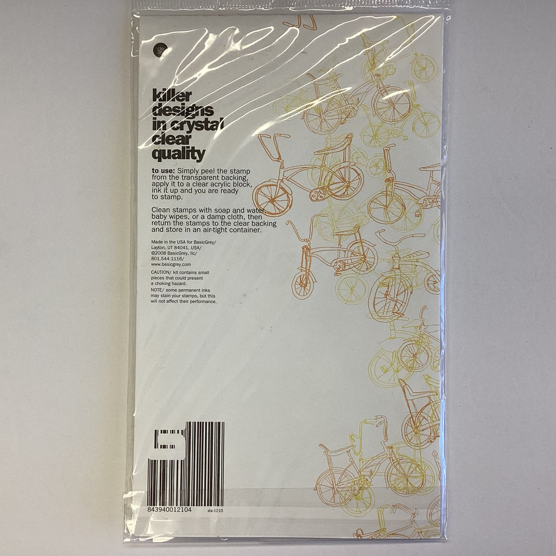 Basic Grey BUILD-A-CLOWN Clear Stamps 19pc