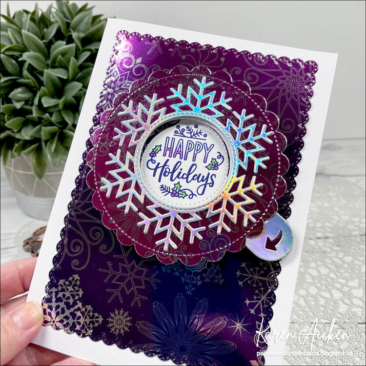 Lawn Fawn MAGIC HOLIDAY MESSAGES Clear Stamp & Die Set