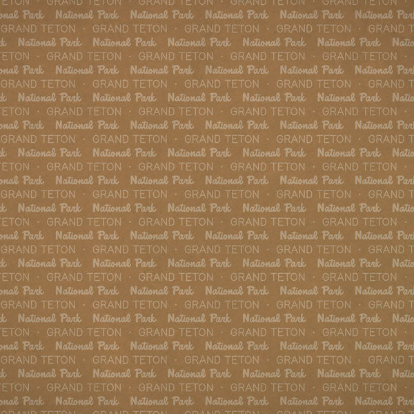 Scrapbook Customs NATIONAL PARK MAP AND WORDS 12"X12" Scrapbook Paper