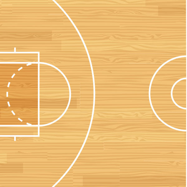 Scrapbook Customs Quick Pages BASKETBALL LEFT & RIGHT 12"X12" Scrapbook Papers 4pc