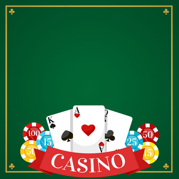 Scrapbook Customs CASINO CARDS & CHIPS 12"X12" Scrapbook Paper