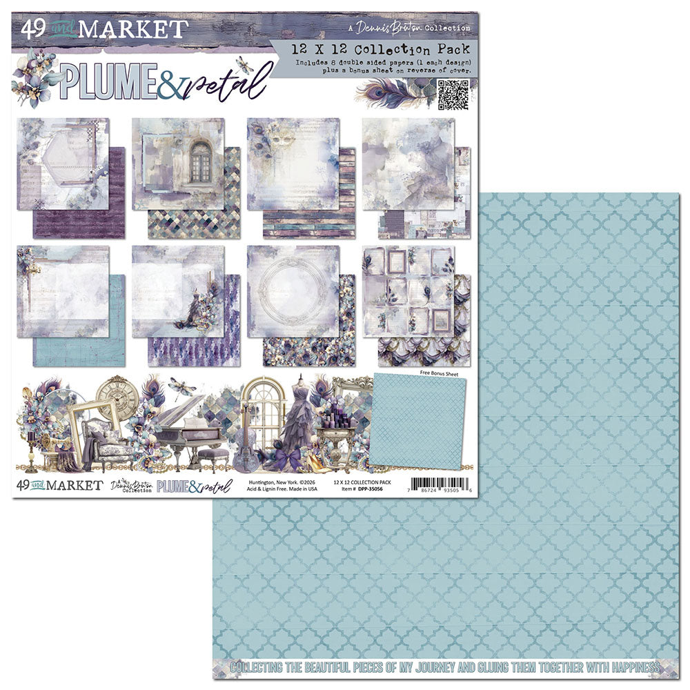 49 and Market PLUME & PETAL 12”X12” Collection Paper Pack
