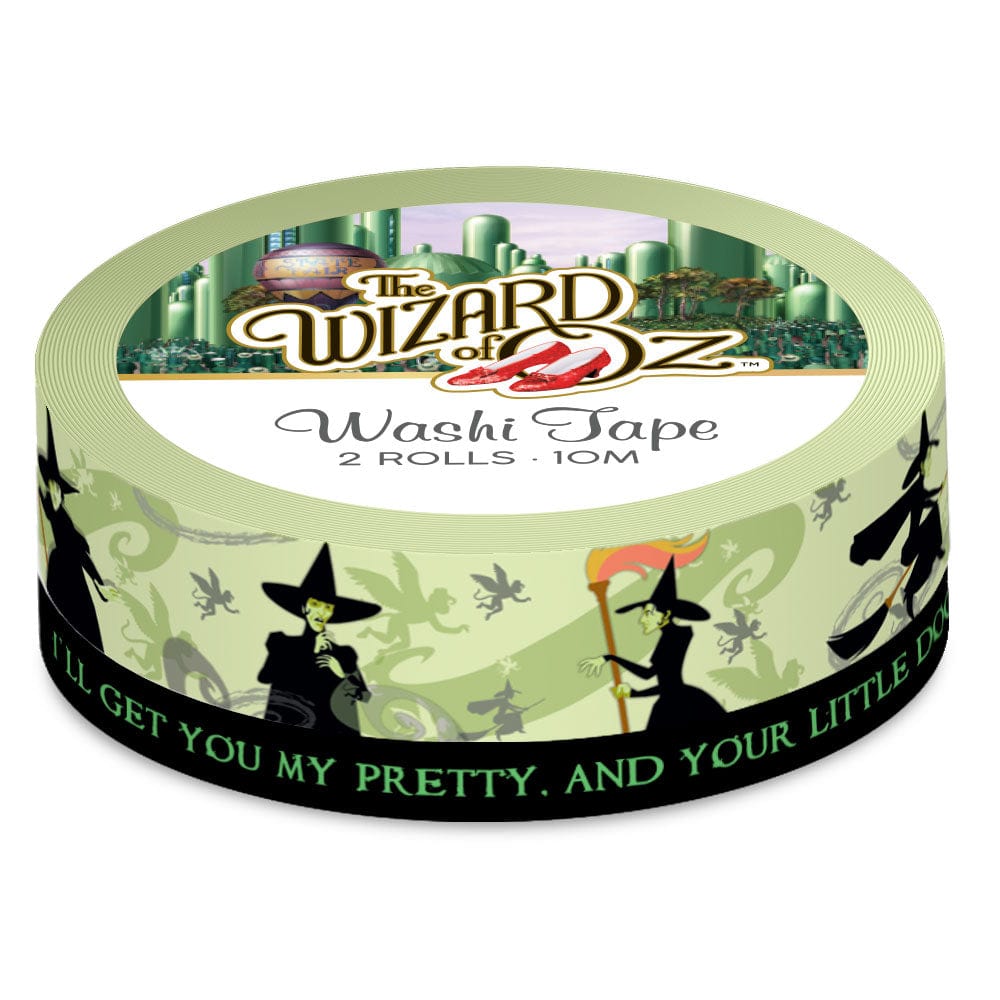 Paper House WIZARD OF OZ Wicked Witch Washi Tape 2 Rolls