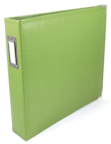 We R Classic Leather Album KIWI 12"X12" D Ring Memory Scrapbook